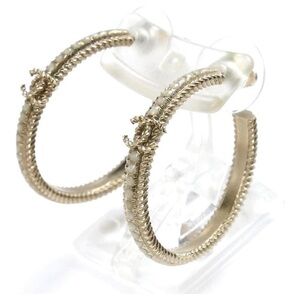 Chanel CC Hoop Earrings